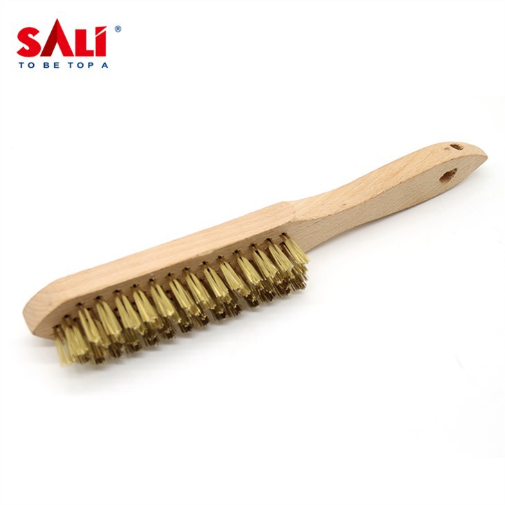 Wooden Handle Wire Brush